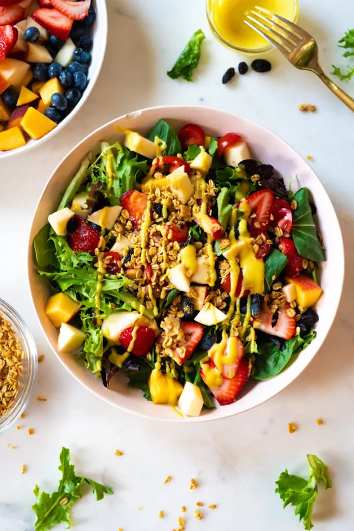 Harvest Salad with Honey Mustard Vinaigrette