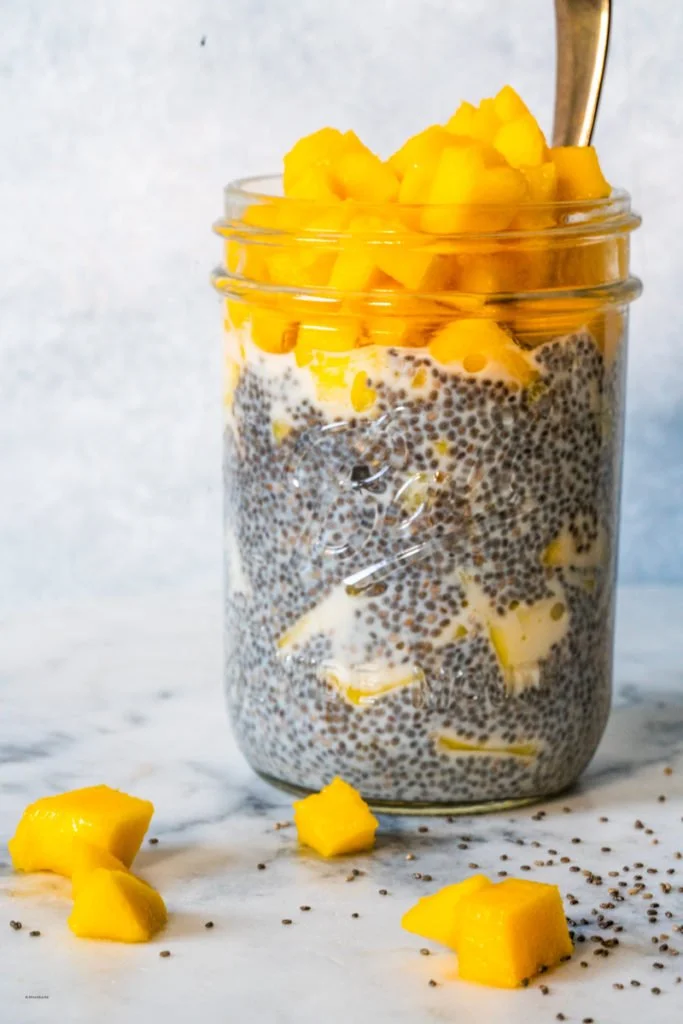 Mango Cardamom Chia Pudding