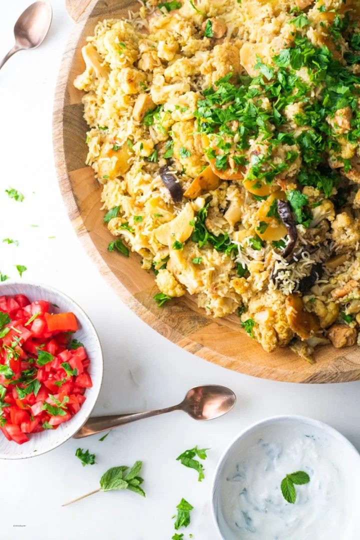 HEALTHY ONE POT MAQLUBA (Upside Down)