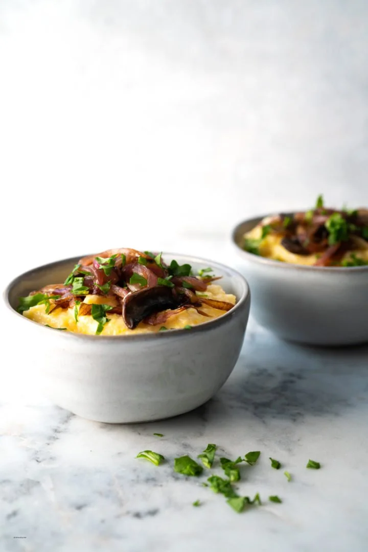 Creamy Polenta & Caramelized Onions