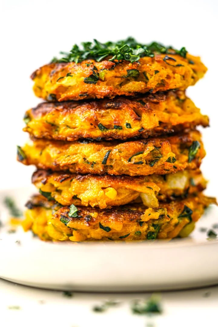 Healthy Squash Kale Fritters