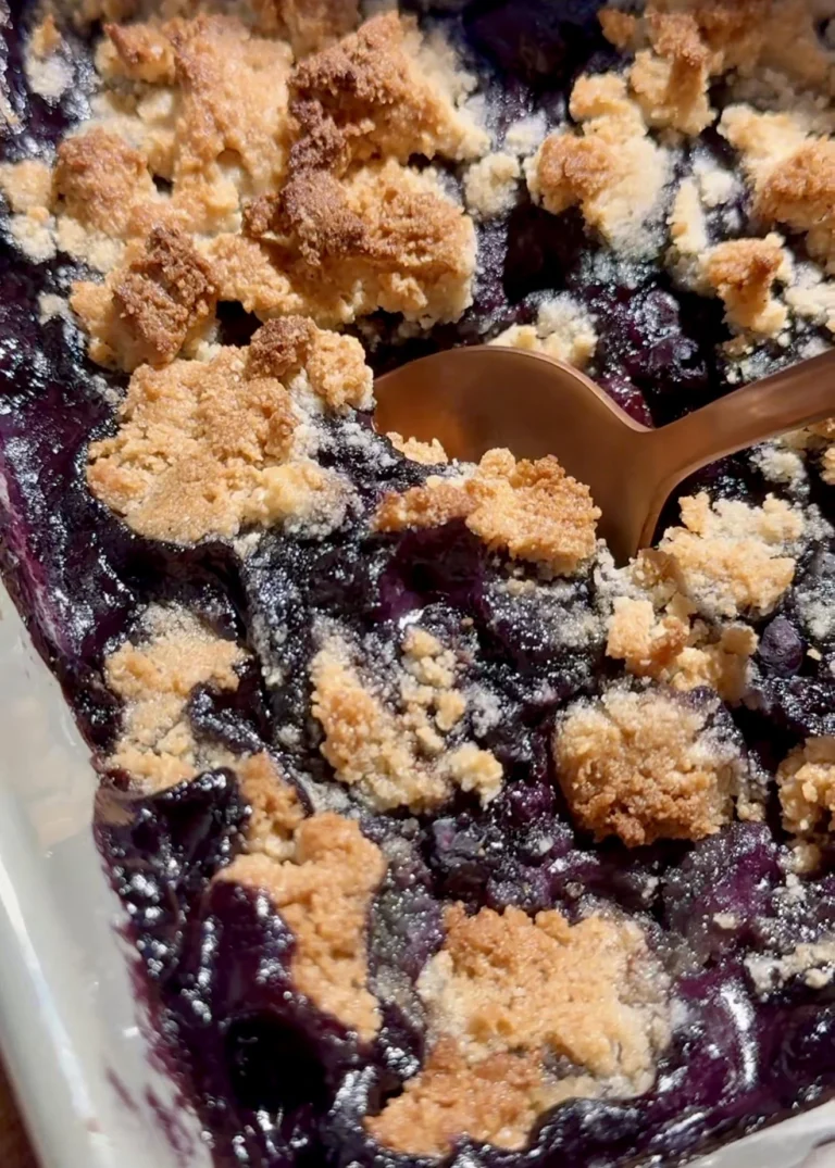 Healthy Blueberry Crumble