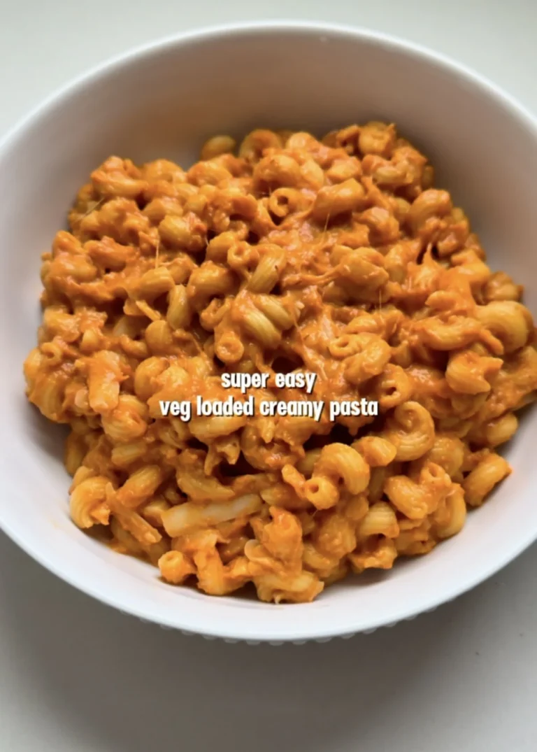 Creamy roasted veggie pasta