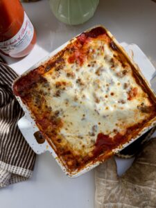 4-INGREDIENT COZY PASTA BAKE