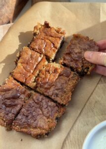 fudgy blondies