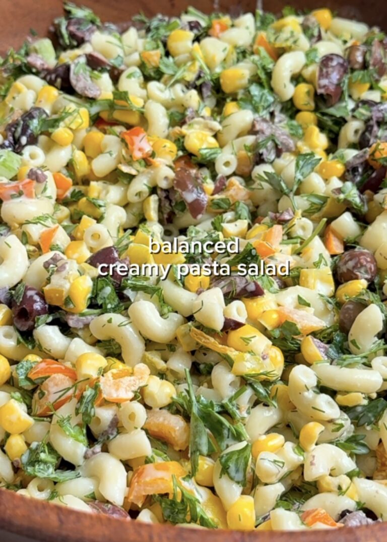 Creamy, gut-healthy Pasta Salad