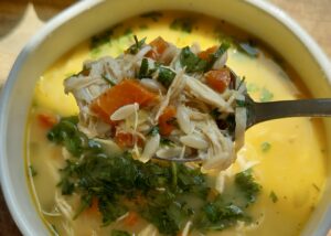 Creamy, Healthy Chicken Lemon Soup