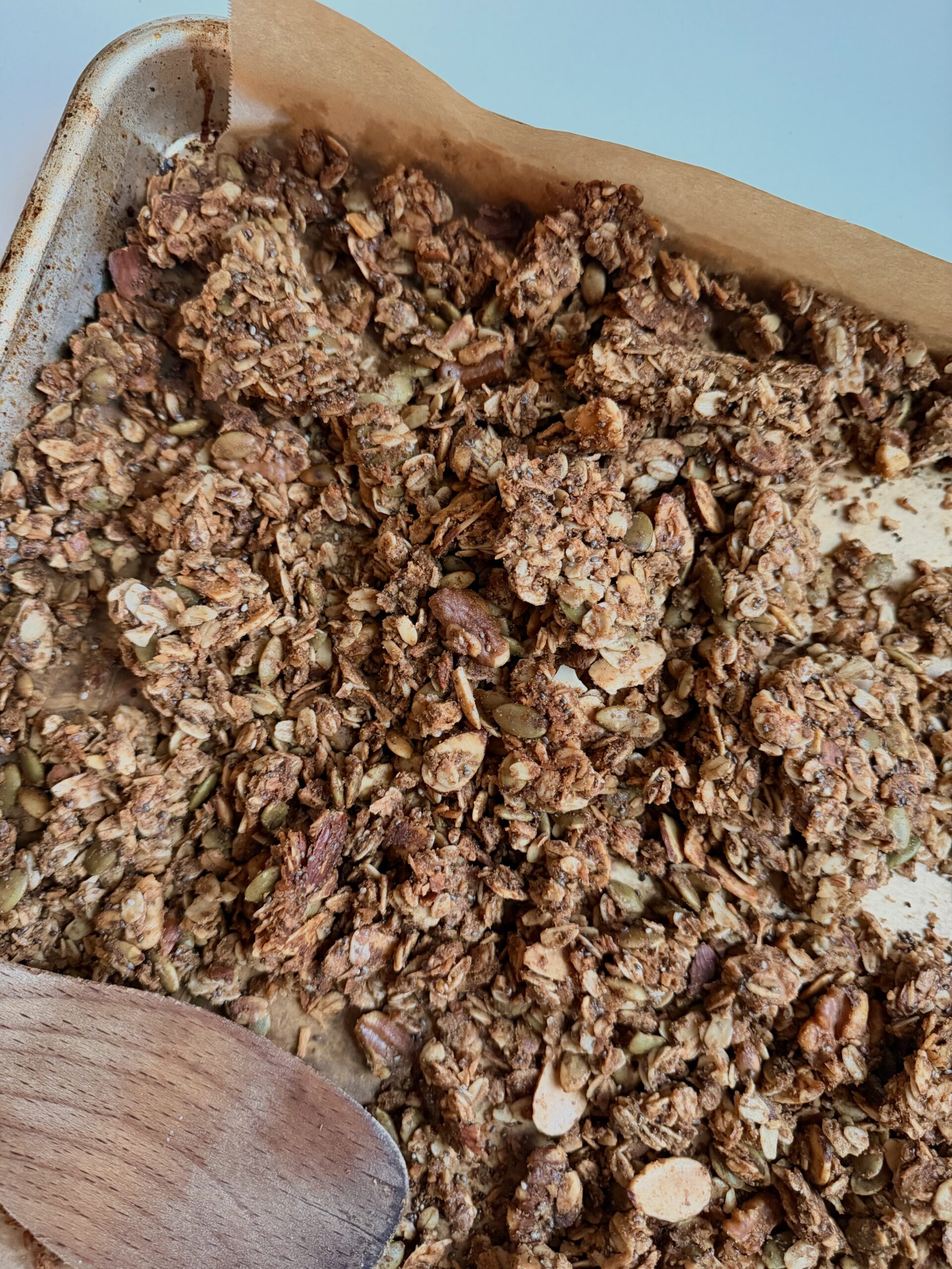 Seedy high fiber granola