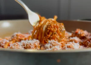 mini meatball pasta